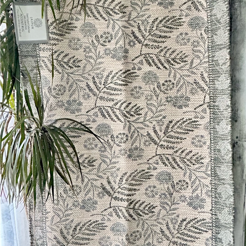 🌴Charming Floral Patterned Decorative Accent Rug - Picture 6 of 16